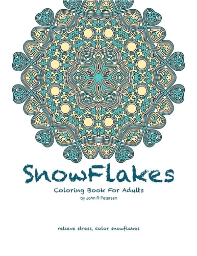 Snowflakes Coloring Book For Adults
