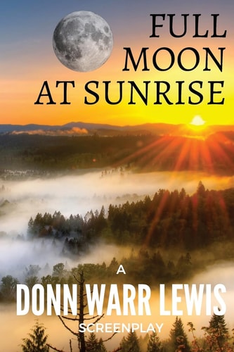 Full Moon At Sunrise