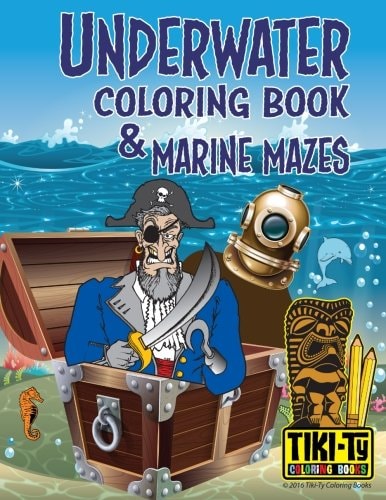 Underwater Coloring Book and Marine Mazes