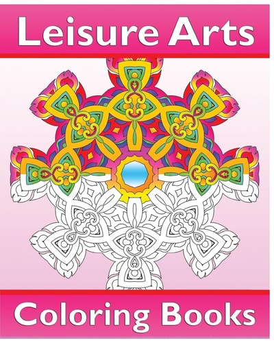 Leisure Arts Coloring Books Amazing Mandalas Coloring Book for Adults, Easy Mandalas, Coloring Is Fun, Reduce Stress and Beautiful Relaxation