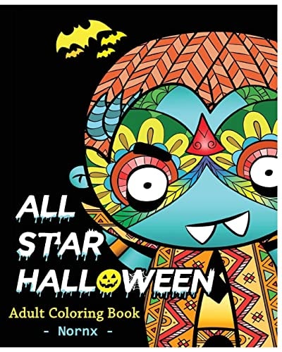 All Star Halloween Coloring Book For Adult Halloween Coloring Books for Grown-Ups Adult