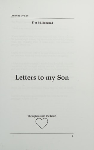 Letters To My Son