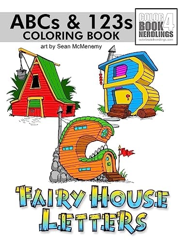 ABC-123 Fairy House Letters Fairy House Coloring Book