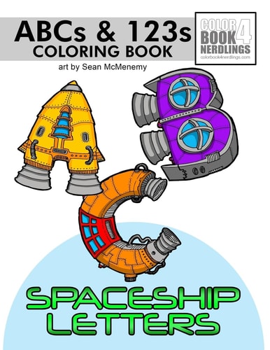 ABC-123 Spaceship Letters Spaceship Letters Coloring Book