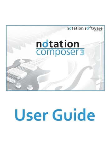 Notation Composer 3 User Guide