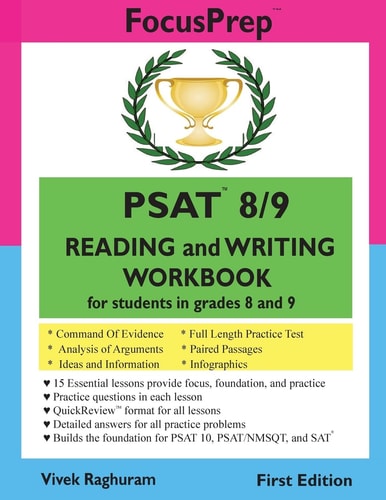 PSAT 8/9 READING and WRITING Workbook For Students in Grades 8 And 9