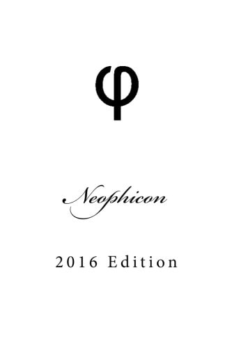 Neophicon 2016 Edition