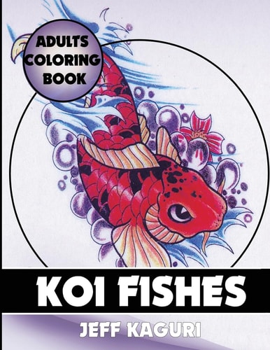 Adults Coloring Book Koi Fishes