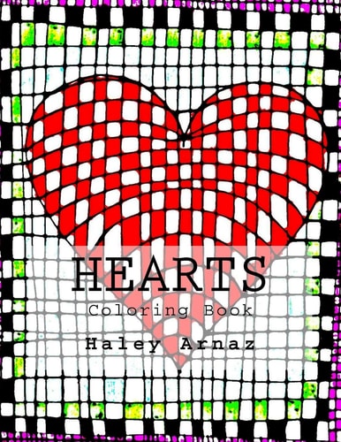 Hearts Coloring Book