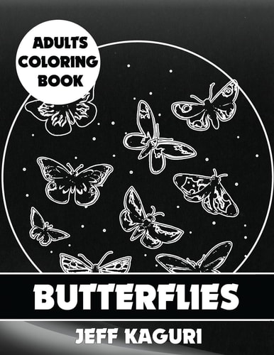 Adults Coloring Book Butterflies