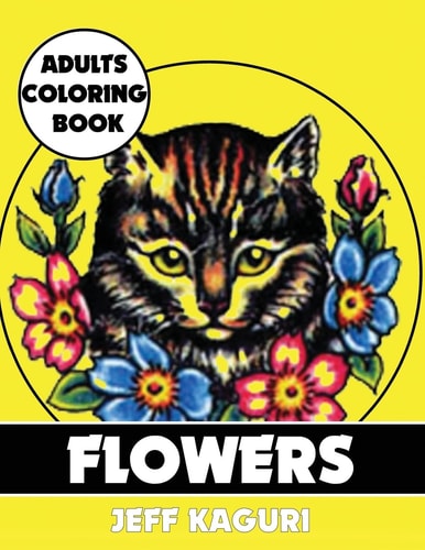 Adults Coloring Book Flowers