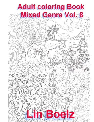 Adult Coloring Book Mixed