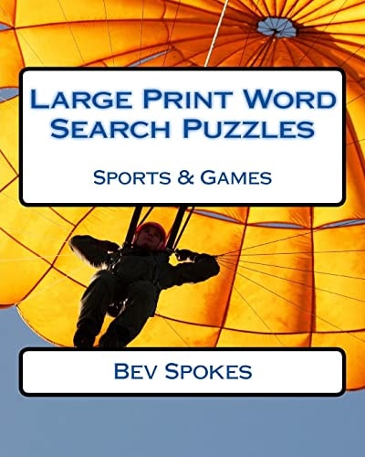 Large Print Word Search Puzzles Sports and Games