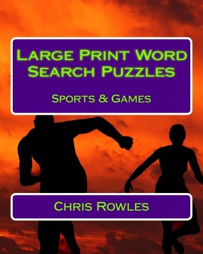 Large Print Word Search Puzzles Sports and Games