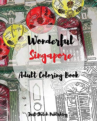 Wonderful Singapore Adult Coloring Book