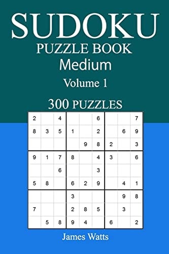 300 Medium Sudoku Puzzle Book Volume 1