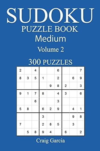 300 Medium Sudoku Puzzle Book Volume 2
