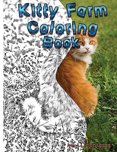 Kitty Farm Coloring Book