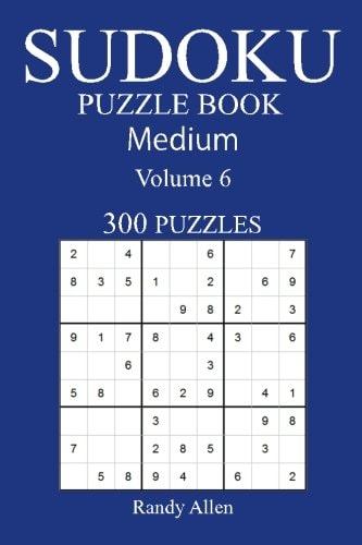 300 Medium Sudoku Puzzle Book Volume 6