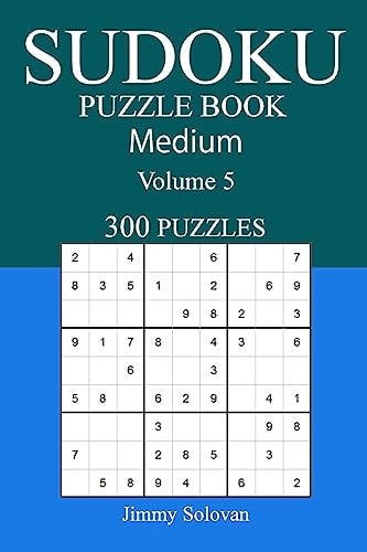 300 Medium Sudoku Puzzle Book Volume 5