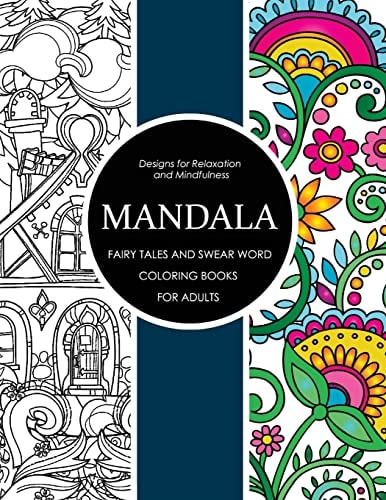 Mandala Fairy Tales and Swear Word Coloring Books for Adults Adult Coloring Books