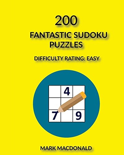 200 Fantastic Sudoku Puzzles Difficulty Rating Easy