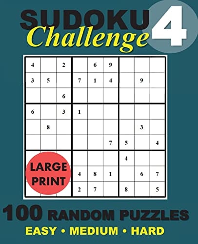 Sudoku Challenge #4 100 Random Sudoku Puzzles