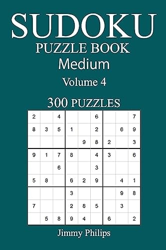 300 Medium Sudoku Puzzle Book Volume 4