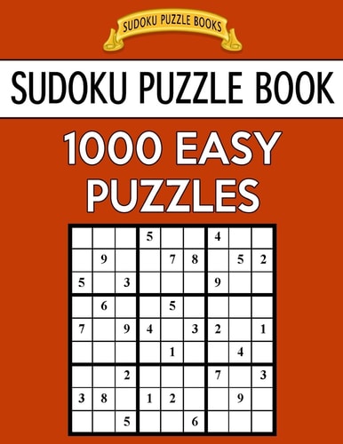 Sudoku Puzzle Book, 1,000 EASY Puzzles Bargain Sized Jumbo Book, No Wasted Puzzles With Only One Level