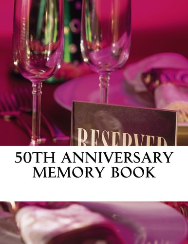 50th Anniversary Memory Book White, 50 Pages