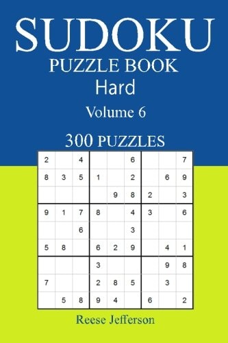 300 Hard Sudoku Puzzle Book Volume 6