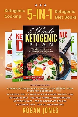 Ketogenic Cooking 5-in-1 Ketogenic Diet Books