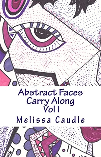 Abstract Faces Carry Along Adult Coloring Book