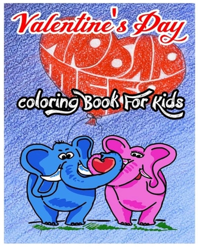Valentine's Day Coloring Book For Kids Lovely And Sweet Animals For Valentine's Day