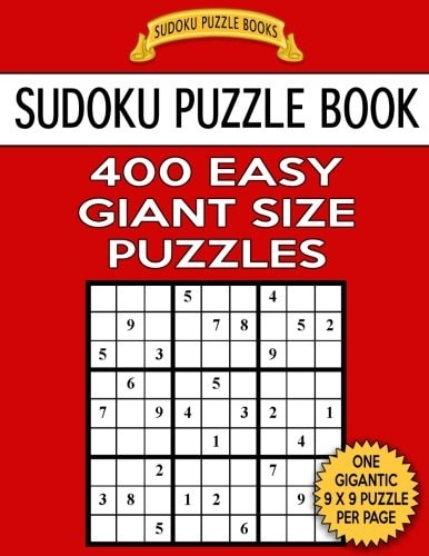 Sudoku Puzzle Book 400 EASY Giant Size Puzzles One Gigantic Puzzle Per Letter Size Page