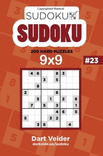 Sudoku - 200 Hard Puzzles 9x9 (Volume 23)
