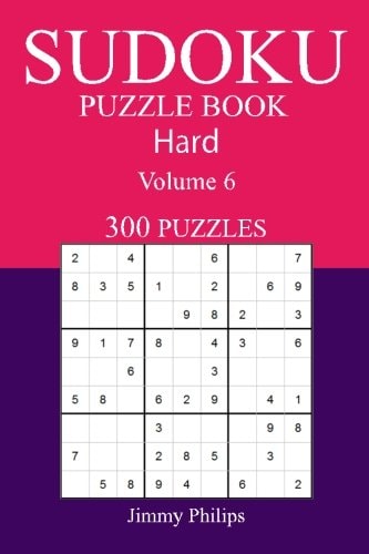 300 Hard Sudoku Puzzle Book Volume 6
