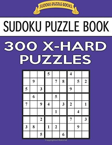 Sudoku Puzzle Book, 300 EXTRA HARD Puzzles Single Difficulty Level For No Wasted Puzzles