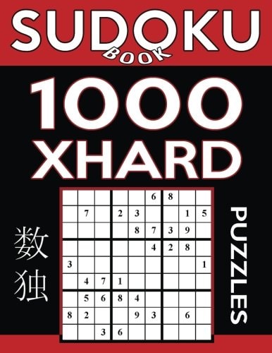 Sudoku Book 1,000 Extra Hard Puzzles Sudoku Puzzle Book With Only One Level of Difficulty