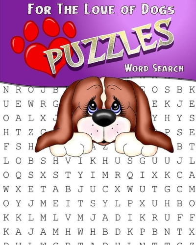 For The Love Of Dogs Word Search Puzzles Adult Activity Book