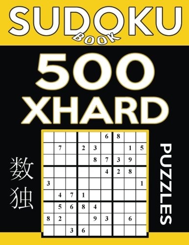 Sudoku Book 500 Extra Hard Puzzles Sudoku Puzzle Book With Only One Level of Difficulty
