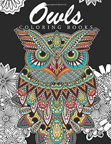 Owls Coloring Books Jacqueline G. Minks