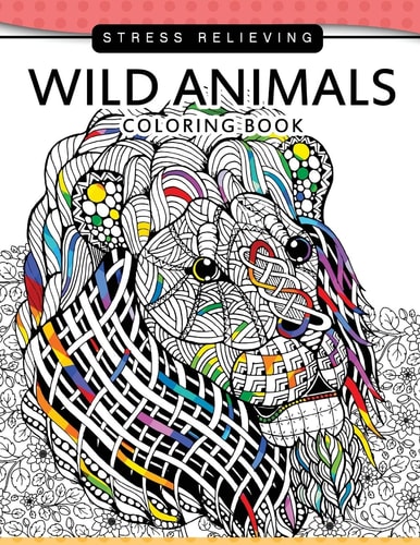 Wild Animals Coloring Books A Safari Coloring Books for Adutls Stress Relieving