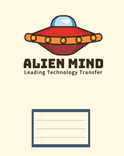 Alien Mind Leading Technology Transfer Children Exercise Book for School (Perfect Bound, 8" X 10", 112 Pages, Contains Inch Ruler and Multiplication Table)