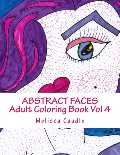 Abstract Faces Vol 4 Adult Coloring Book