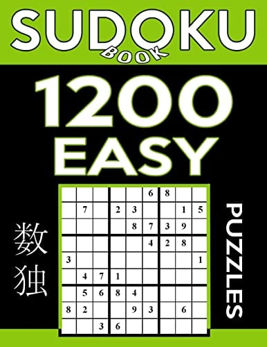 Sudoku Book 1,200 Easy Puzzles Sudoku Puzzle Book With Only One Level of Difficulty