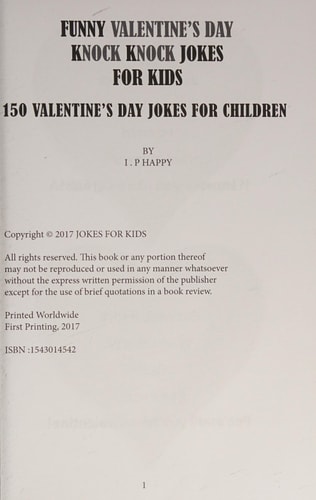 Funny Valentine's Knock Knock JOKES FOR KIDS 150 Valentine's Day Jokes For Children