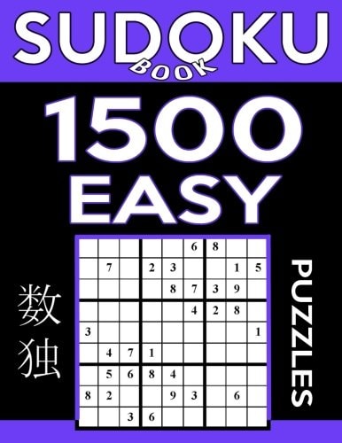 Sudoku Book 1,500 Easy Puzzles Sudoku Puzzle Book With Only One Level of Difficulty