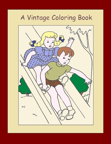 A Vintage Coloring Book (Volume 2) Paint and Coloring Book