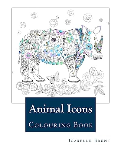 Animal Icons Colouring Book
